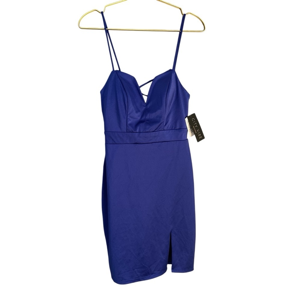 City Vibe‎ Royal Blue NWT special occasion dress. Back adjustable corset. Size 5
